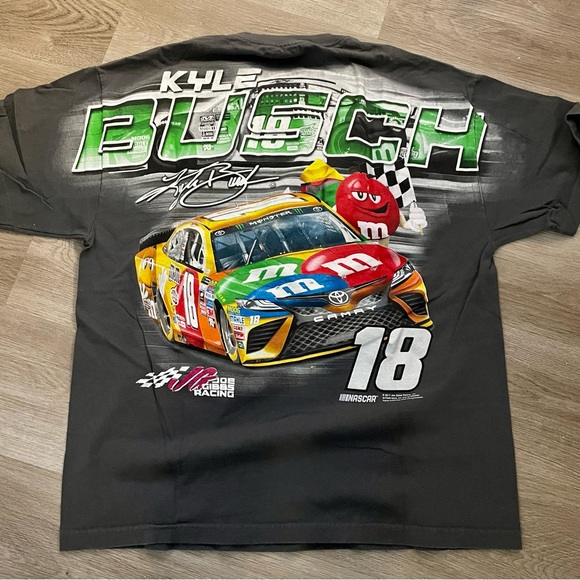 Kyle Busch M&M’s car racing t shirt size XL - Picture 4 of 5